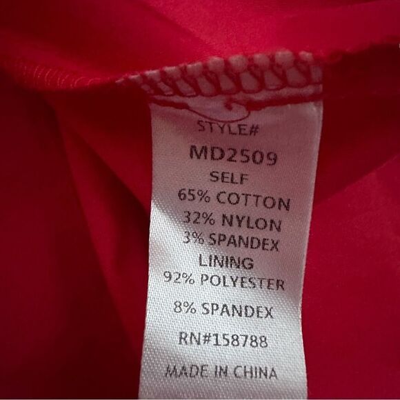 Anna Grace Red Rockabilly Halter Dress Size Medium Vtg Pin-Up Retro Pockets - Picture 8 of 11